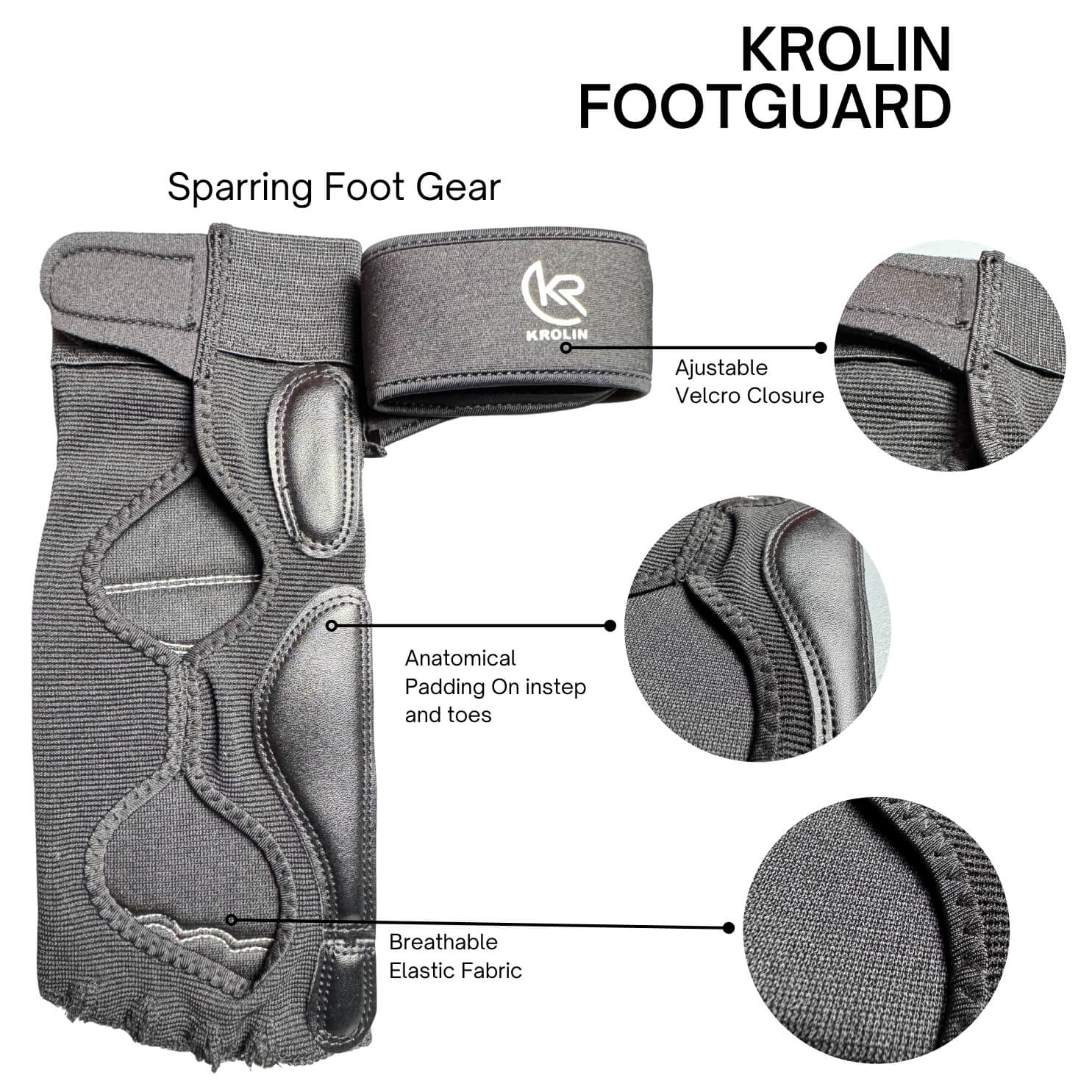 Close-up_of_Krolin_FOOTGUARD_instep_protector_flexible_toe_padding_and_secure_velcro_strap_for_martial_arts_foot_safety