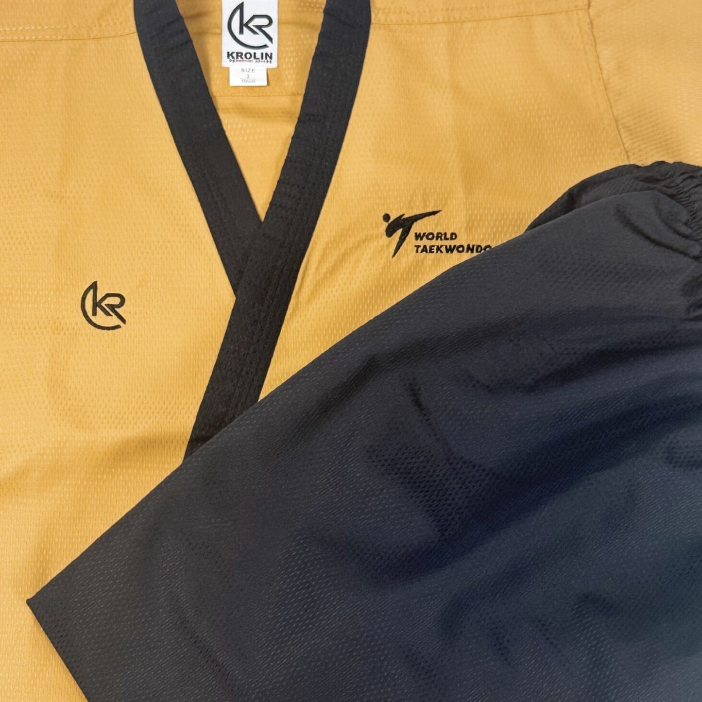 KROLIN PoomStar Master – Taekwondo Poomsae Uniform for Masters (WT Approved, 100% Polyester)