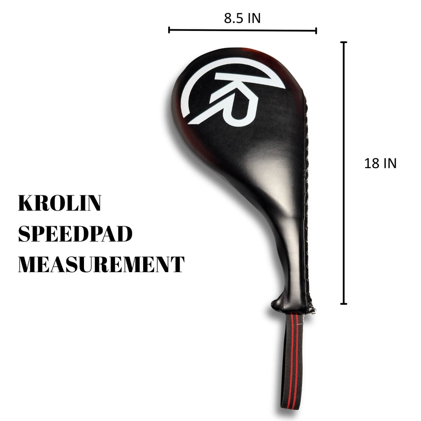 Krolin Speedpad with dimensions on a white background