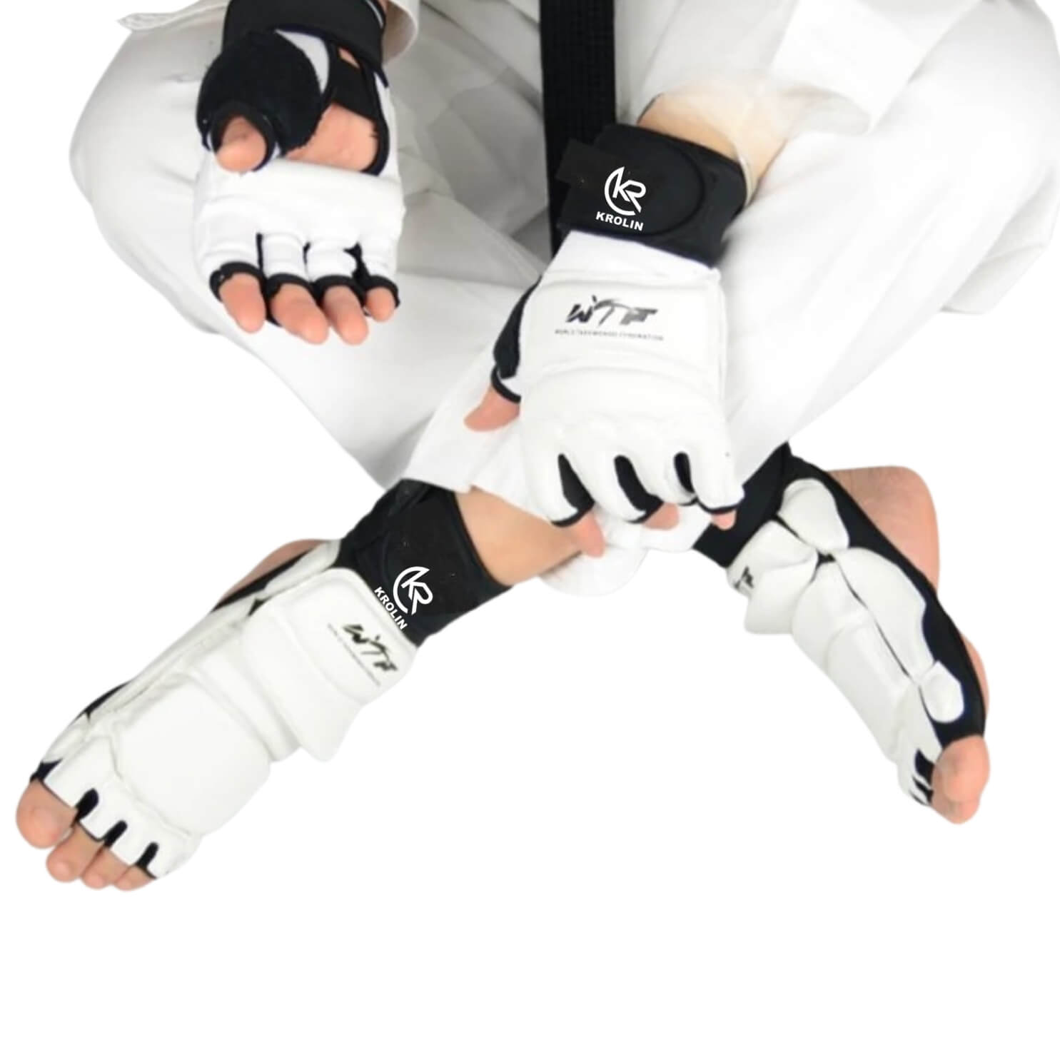 Krolin_HANDGUARD_and_FOOTGUARD_complete_martial_arts_sparring_gear_set_for_Taekwondo