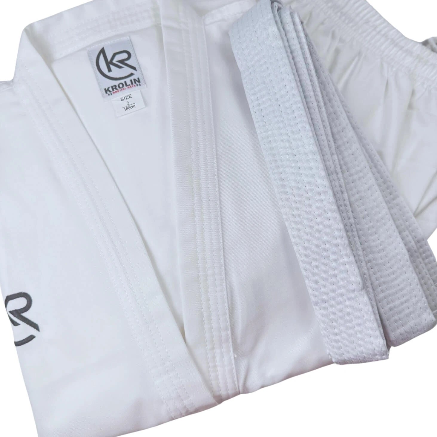 Karate uniforms by Krolin – ribbed twill gi for kids and adults, lightweight and durable