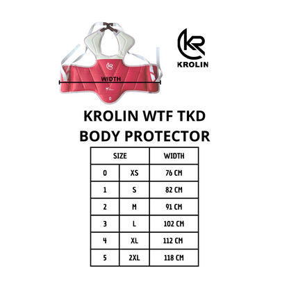 KROLIN SHIELD-PRO -  Taekwondo reversible chest protector