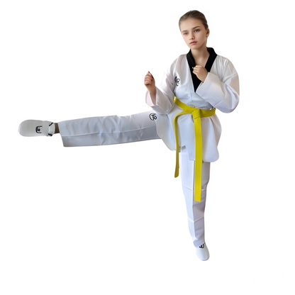 KROLIN AERODRY - Taekwondo Uniform Black V-neck - Dobok