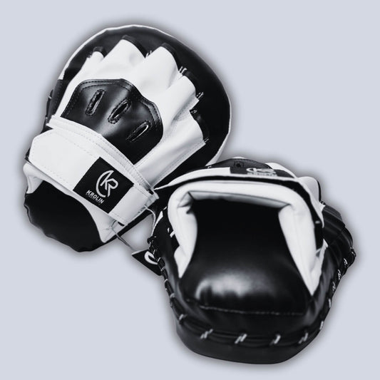 Krolin HitMitt focus pads for boxing and martial arts – curved punch mitts with wrist strap and shock-absorbing padding