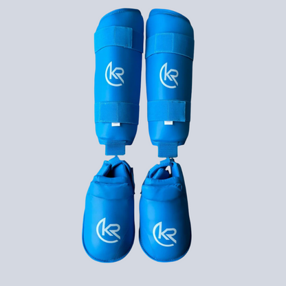 Krolin SHINDEFENSE – Karate shin and instep guards for adults and kids, lightweight and durable martial arts protection.