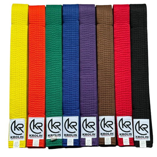 KROLIN™️- Martial arts belt for Karate, Aikido, Judo, ITF and others. Krolin brand.